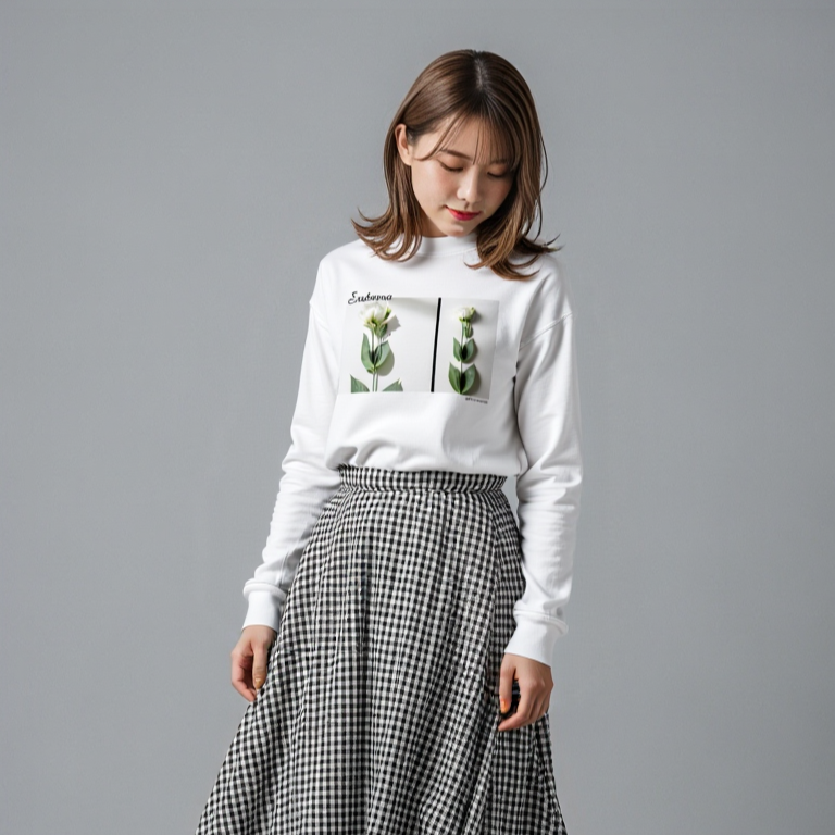 Eustoma - Whisper in White - L/S Tee