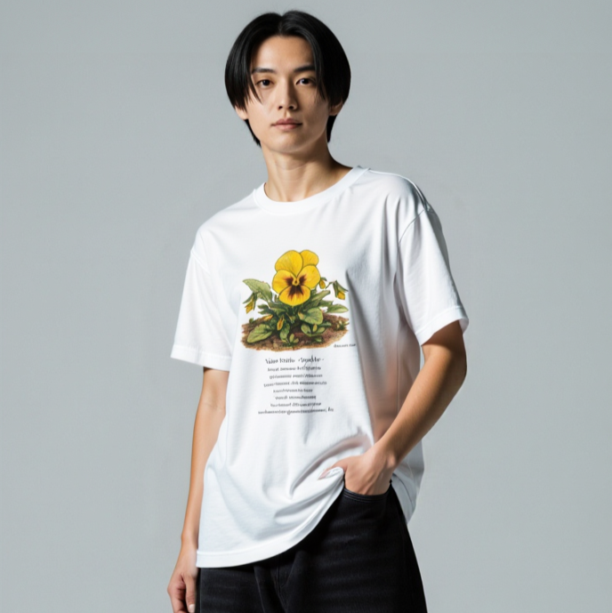 Yellow viola - Quiet Joy - S/S Tee