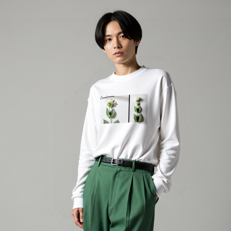 Eustoma - Whisper in White - L/S Tee