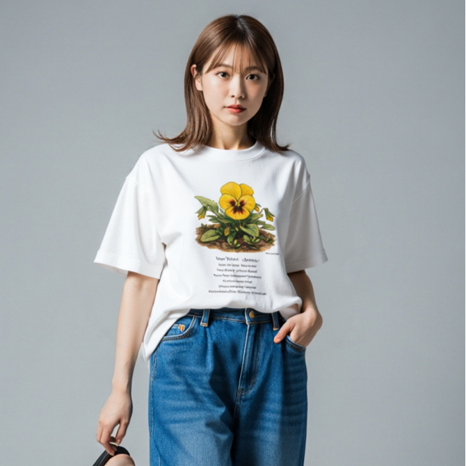 Yellow viola - Quiet Joy - S/S Tee